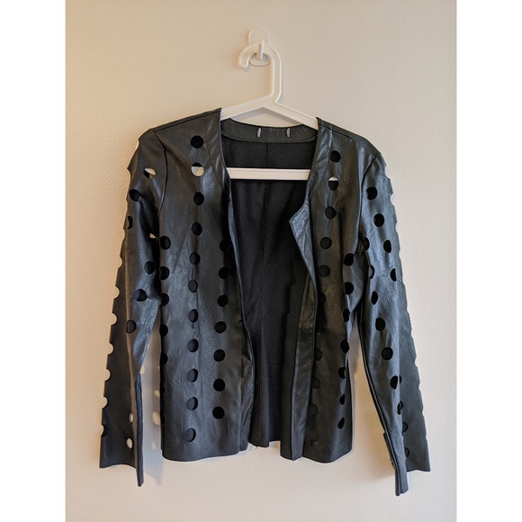 Faux Leather Jacket - Picture 1 of 3